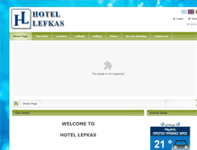 Tablet Screenshot of hotel-lefkas.gr